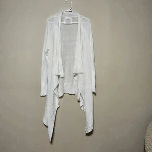 Press Mohair Knitwear Cardigan Sweater Women's Size XL Light Knit Cream Long
